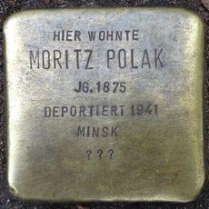 Stolperstein dedicated to Moritz Polak