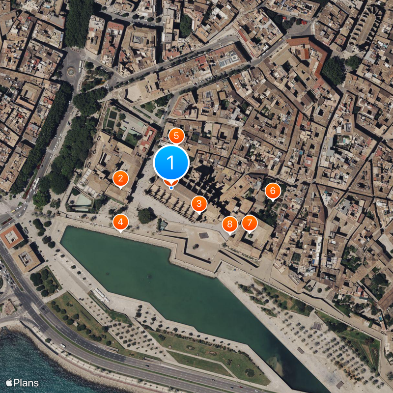 Katedra La Seu w Palma de Mallorca Mapa