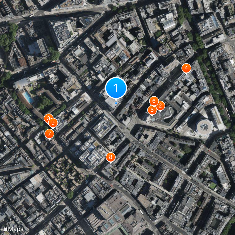 Gillian Lynne Theatre Map