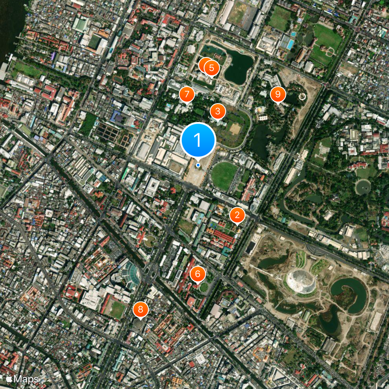 Equestrian statue of King Rama V. at Royal Plaza Map