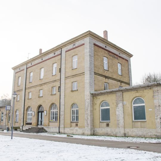Bahnhofsgebäude am Bahnhof Marktbreit
