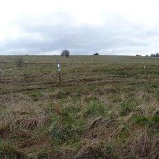 Bowl barrow: one of a dispersed group of five barrows adjacent to the Imber-Warminster track
