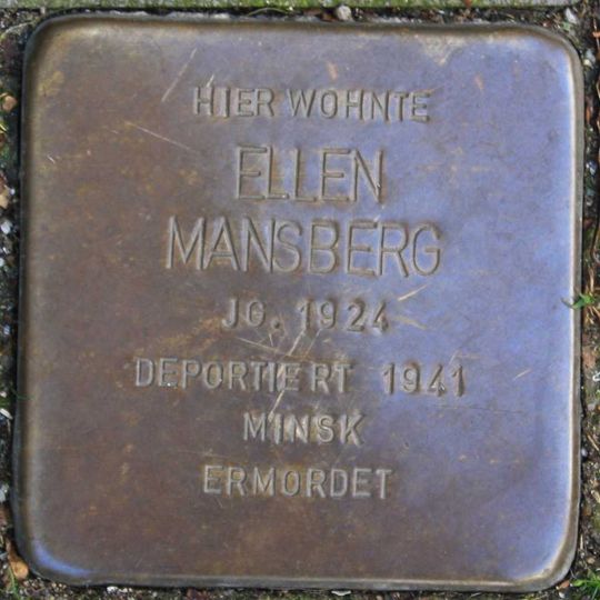 Stolperstein en memoria de Ellen Mansberg
