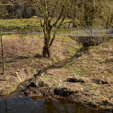 Most přes Rašovický potok v Rašovicích před ústím