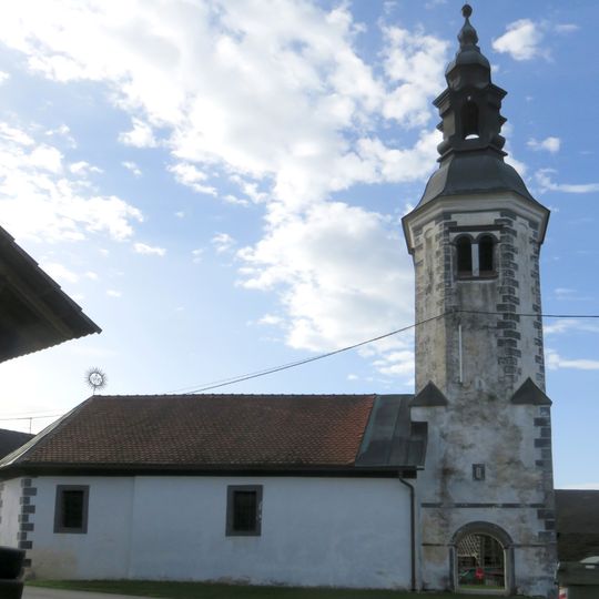 Cerkev sv. Ahaca, Trebča vas