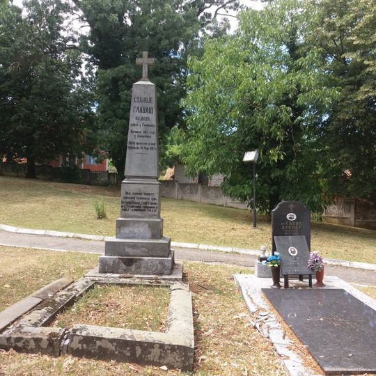 Tombe et monument de Stanoje Glavaš à Baničina