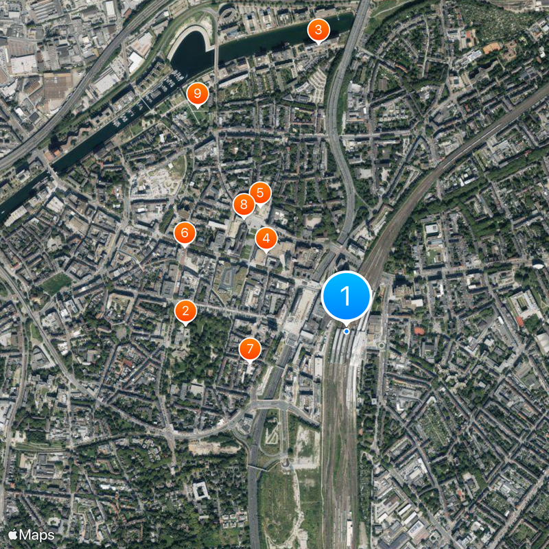 Duisburg Central Station Mapa