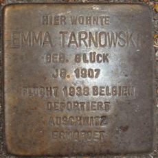 Stolperstein en memoria de Emma Tarnowski