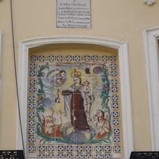 Ceramic panel of Our Lady of Mount Carmel