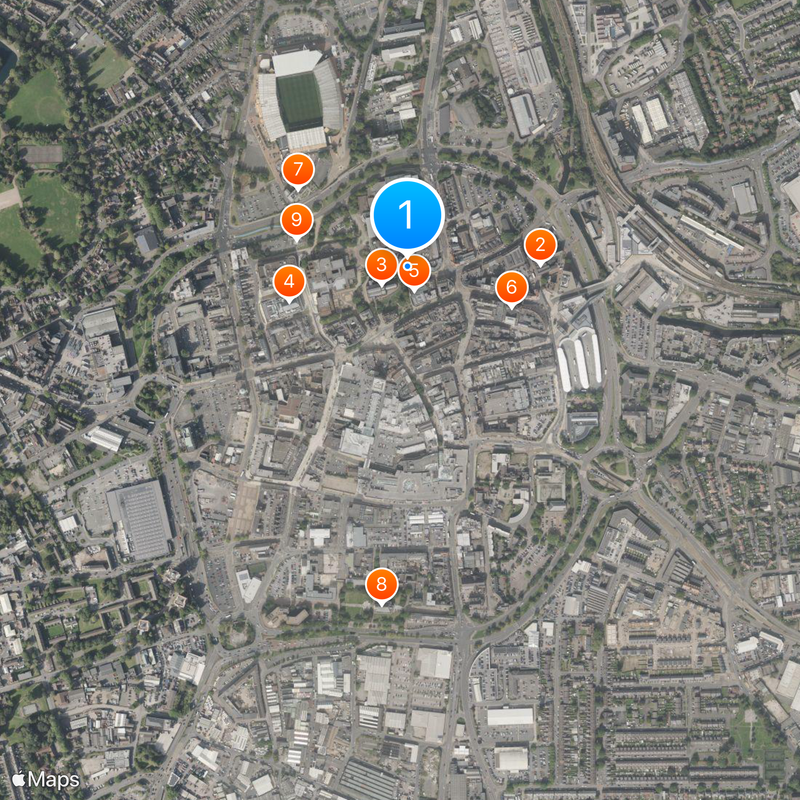 University of Wolverhampton Map