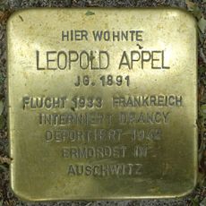 Stolperstein en memoria de Leopold Appel