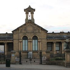 Saltaire School Including Wall, Gate Piers And Sculpted Lions To Front Area, And Gate To South Side