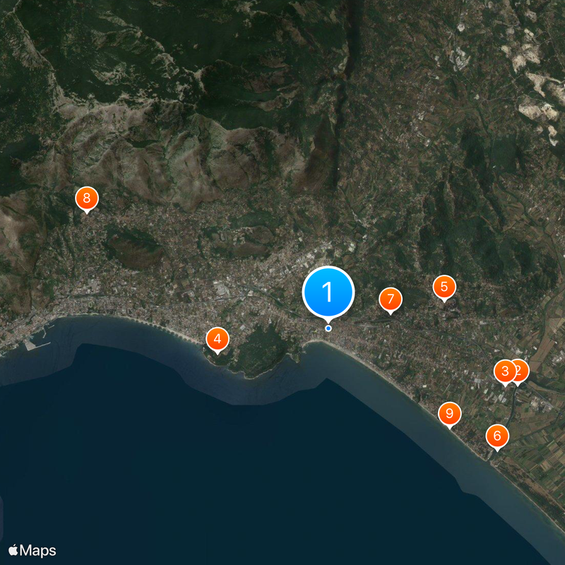 Scauri Map