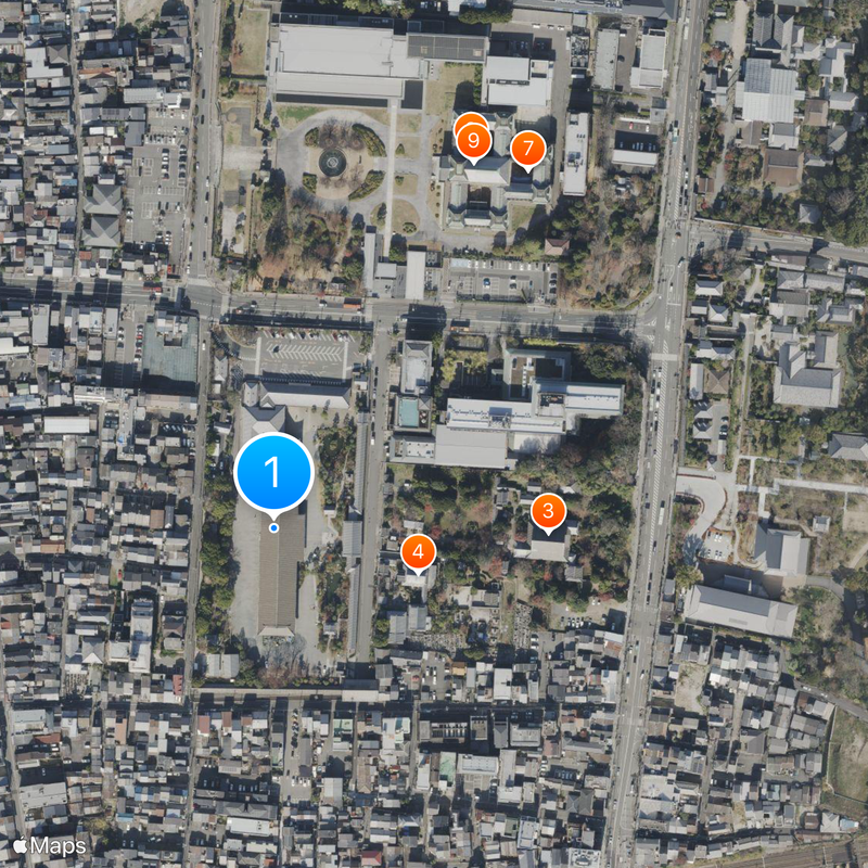 Sanjūsangen-dō Mapa