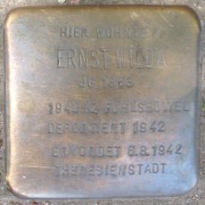 Stolperstein dedicated to Ernst Wilda