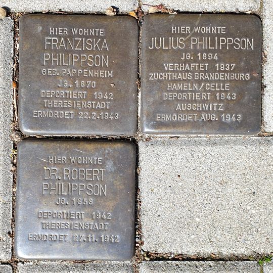 Stolperstein für Robert Dr. Philippson