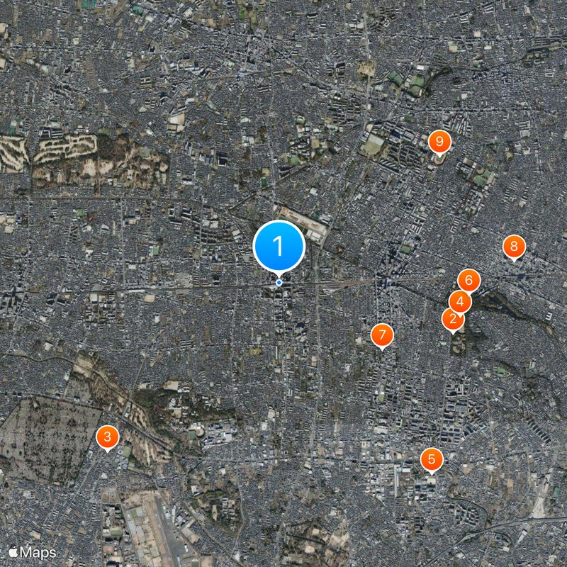 Musashi-Sakai Station Map