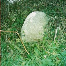 Milestone, lay-by, by footpath sign