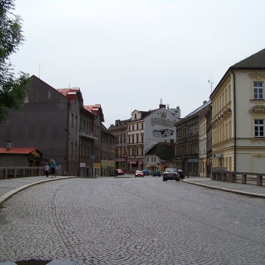 Most Palackého ulice přes Malou Jizeru v Turnově