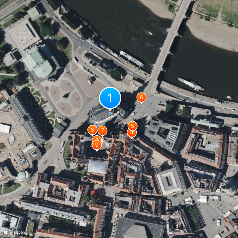 Dresden Cathedral Map