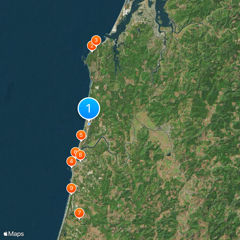 Bandon Dunes Golf Resort Mapa