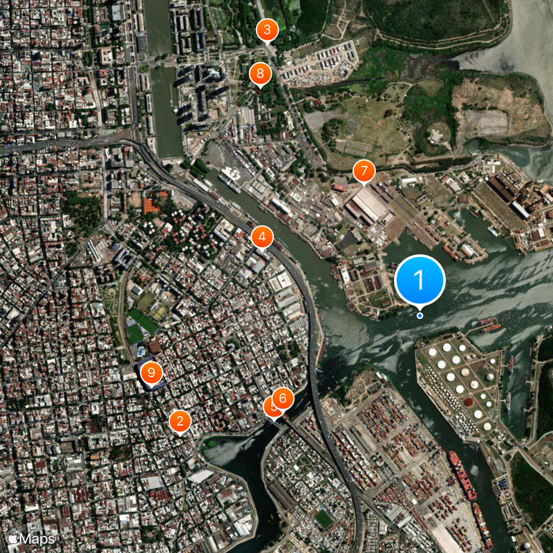 Matanza River Map