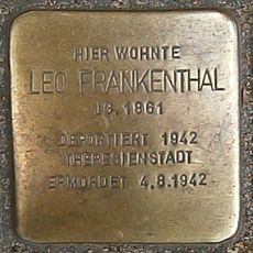 Stolperstein dedicated to Leo Frankenthal