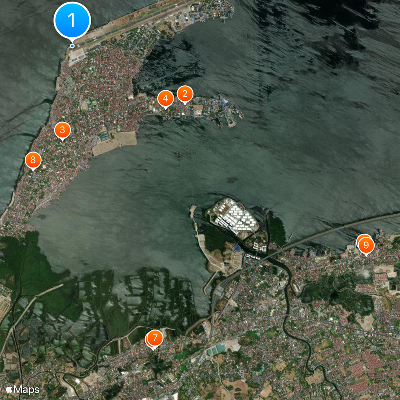 Sangley Point Airport Map