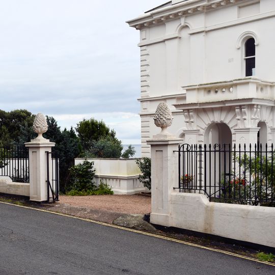 Forecourt Wall, Railings, Gates And Piers Immediately North Of Lion House