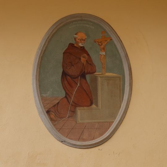 Catholic church building, mural, Work of art
