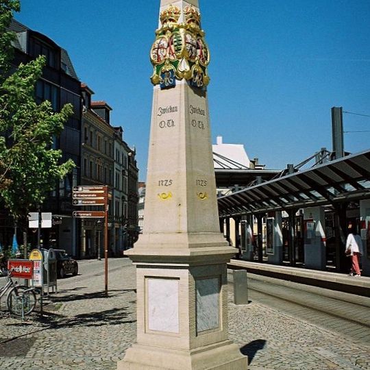 Polish-Saxon Post Milestone in Zwickau