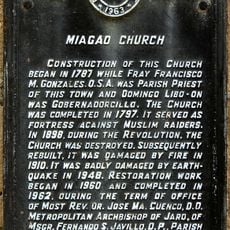 Miagao Church historical marker