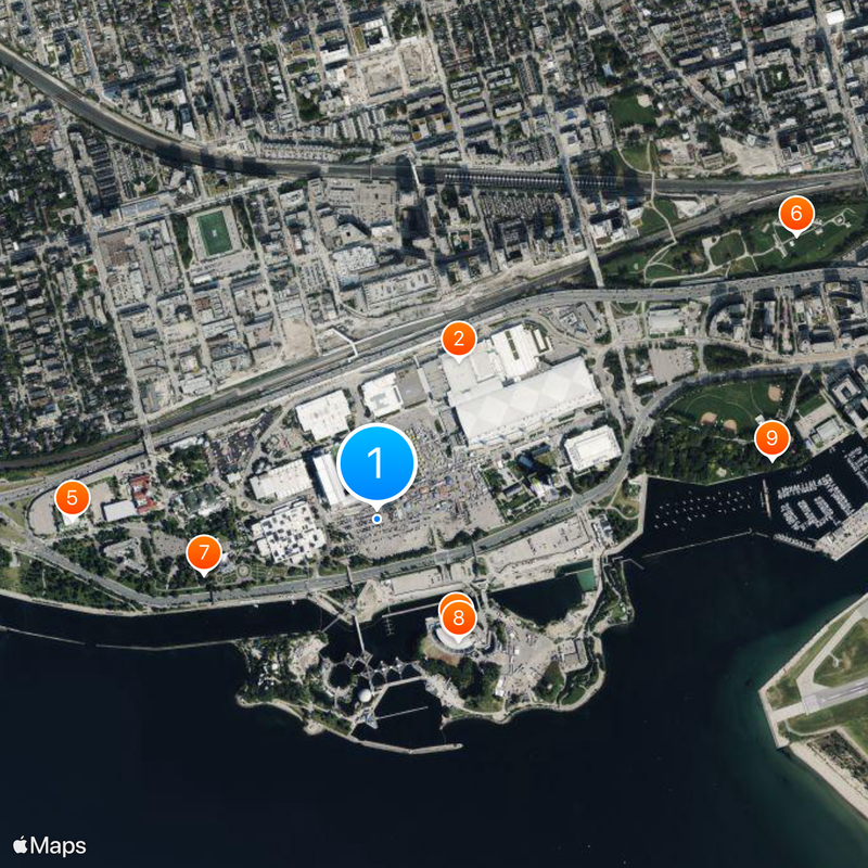 Exhibition Stadium Map