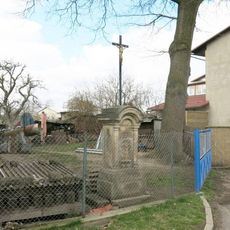 Cross in the garden of the house Libchavská 8 in Dolní Libchava