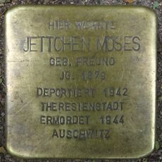 Stolperstein dedicated to Jettchen Moses