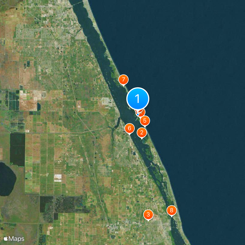 Florida State Road A1A Karte