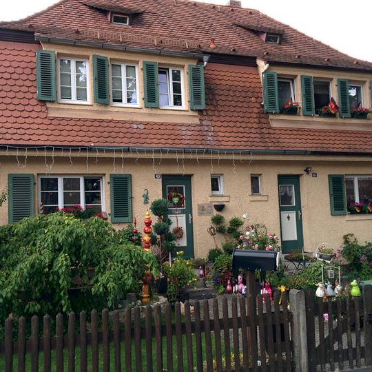 Reihenhaus der Gartenstadt Nürnberg