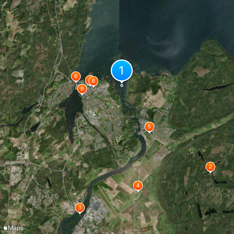 Göta älv Map