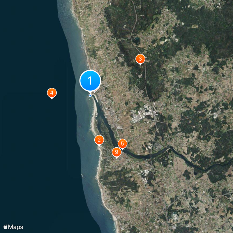 Cávado River Map