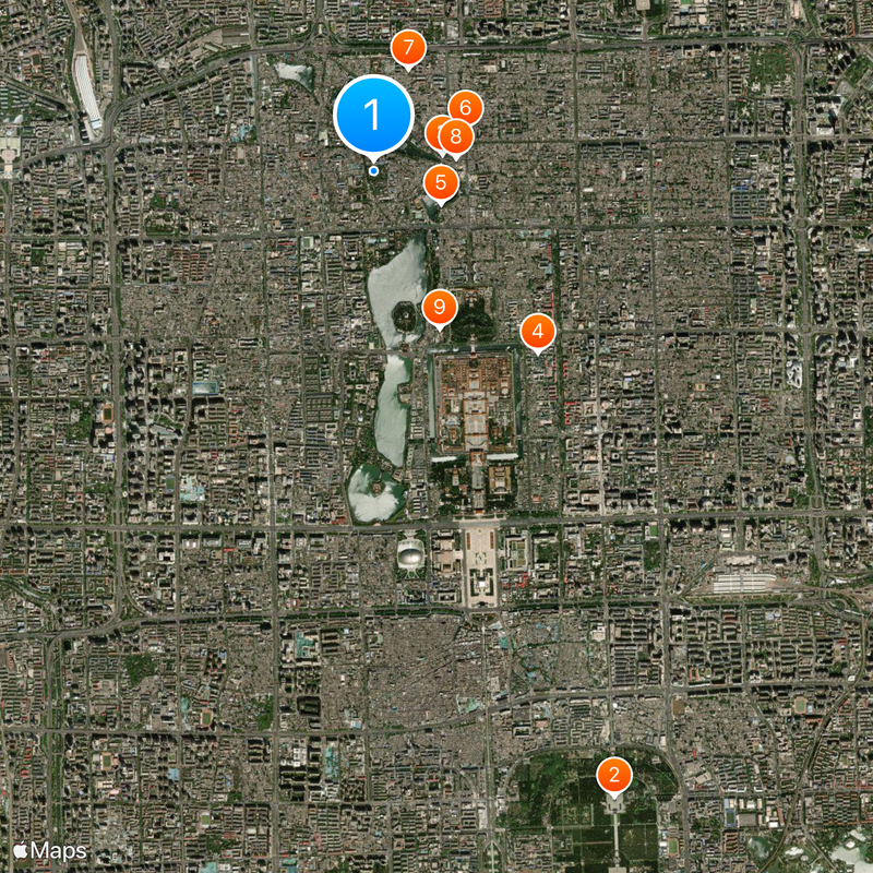 Prince Gong's Mansion Map