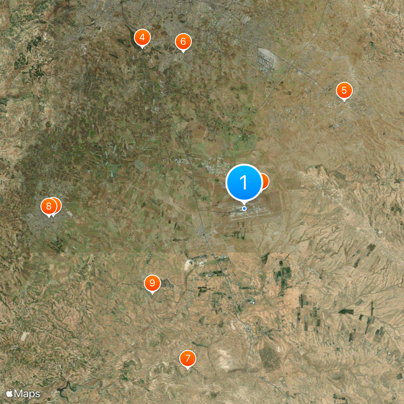 Queen Alia International Airport Map