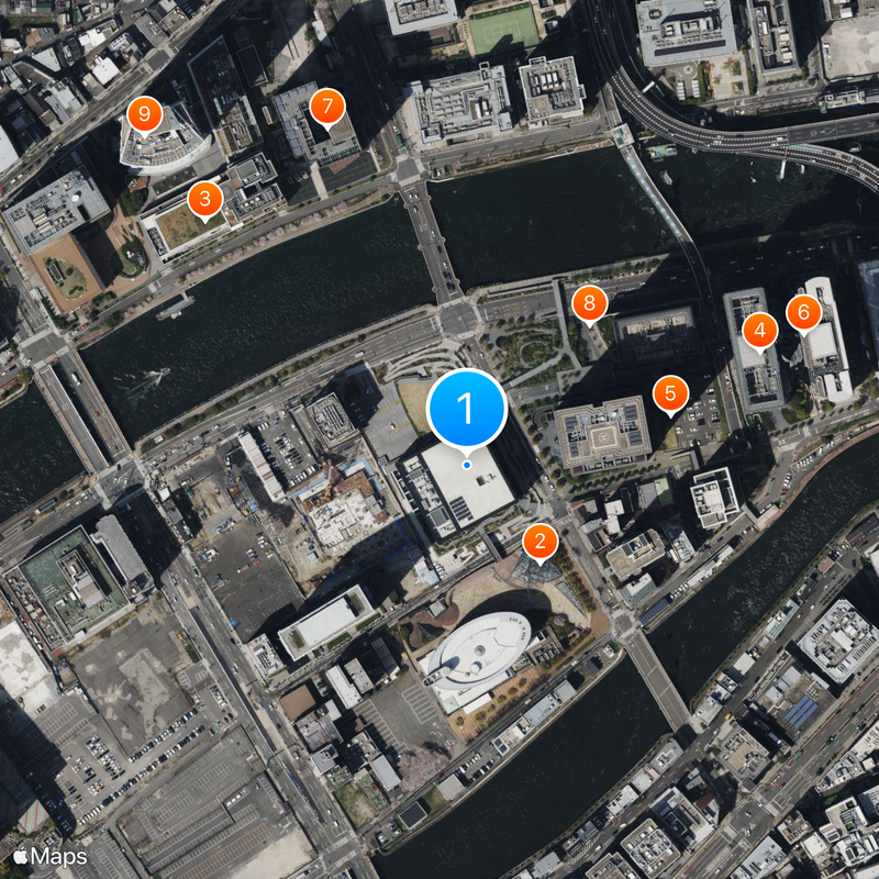 Nakanoshima Museum of Art, Osaka Mapa