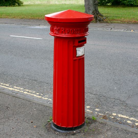 Pillar Box In Front Of The Seaford Court Preparatory School