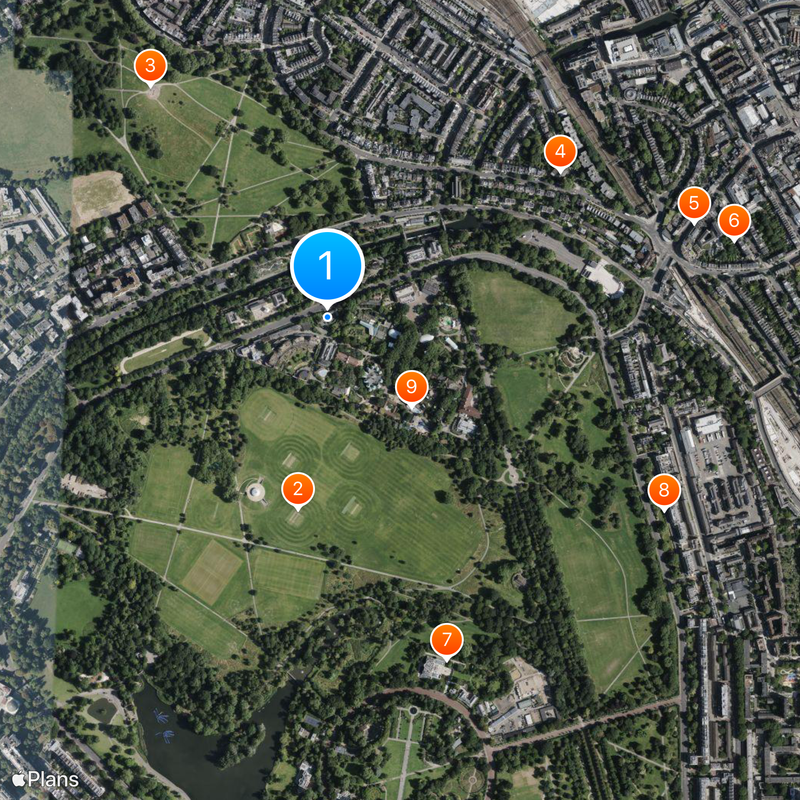 Zoo de Londres Carte