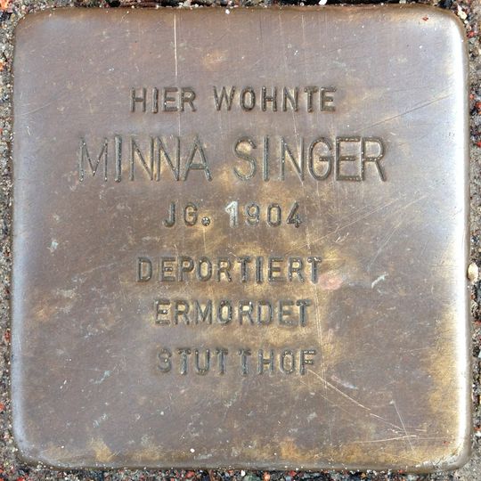 Stolperstein en memoria de Minna Singer