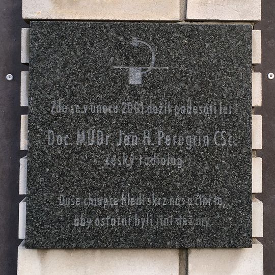 Pamětní deska Jana H. Peregrina