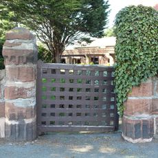 Gate piers to Greasby  Manor