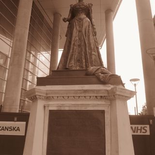 Statue in Rear Courtyard of the London Hospital