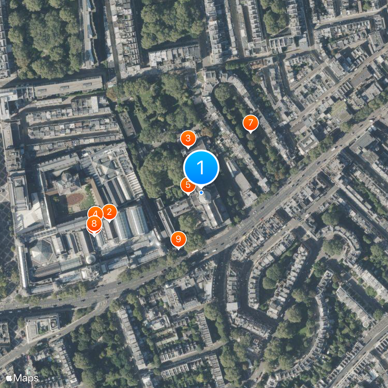 Brompton Oratory Kaart