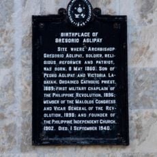 Birthplace of Gregorio Aglipay historical marker